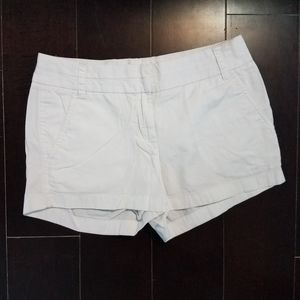 J Crew White Chino Shorts